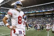 New York Giants star Daniel Jones takes to the field against the Seattle Seahawks